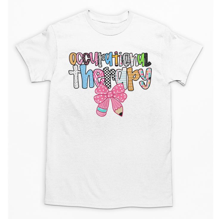 Women Occupational Therapy OT Pencil Bow Back To School COTA Unisex T-Shirt