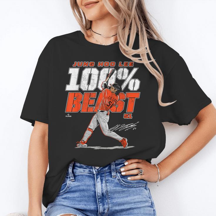 100 Beast Jung Hoo Lee San Francisco Baseball MLBPA Unisex T-Shirt