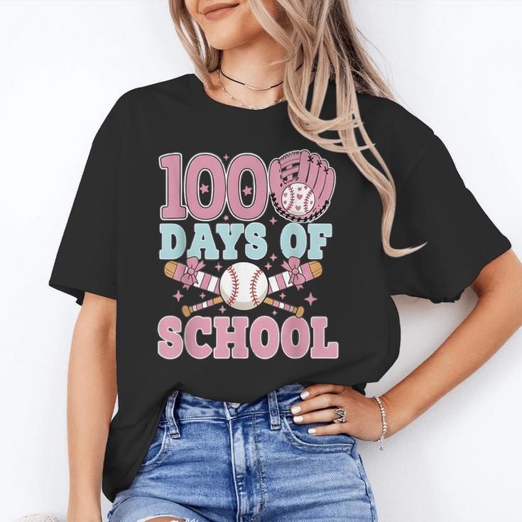 100 Days Of School Baseball 100th Day Of School Girls Unisex T-Shirt 100 Days Of School Baseball 100th Day Of School Girls Unisex T-Shirt