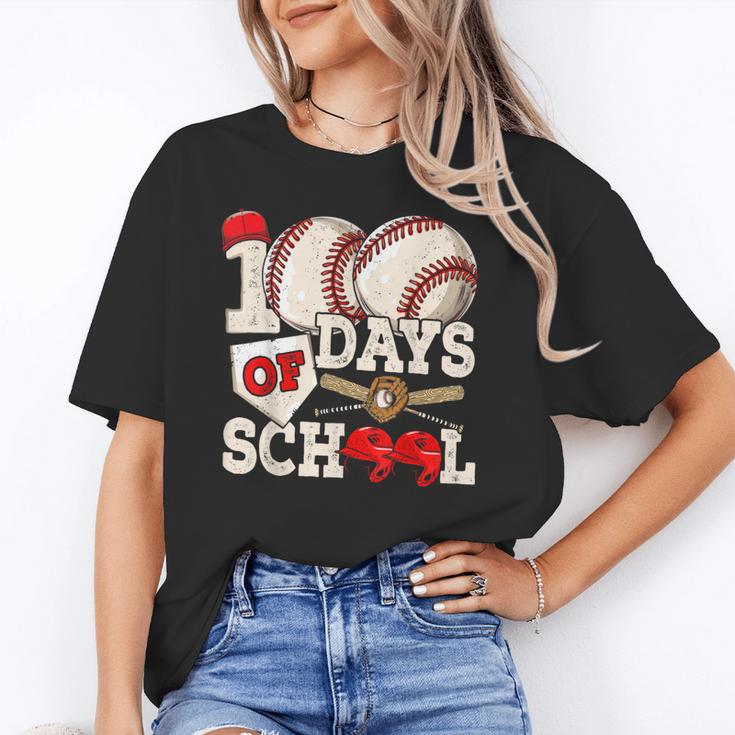 100 Days Of School Baseball 100th Day Of School Kids Teacher Unisex T-Shirt