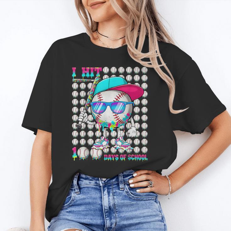 100 Days Of School Baseball Drip Ice Cream Boys Kids Unisex T-Shirt
