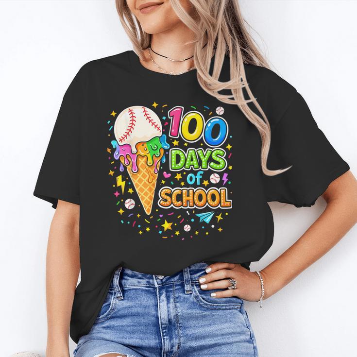 100 Days Of School Baseball Ice Cream Drip Boys Kids Player Unisex T-Shirt 100 Days Of School Baseball Ice Cream Drip Boys Kids Player Unisex T-Shirt