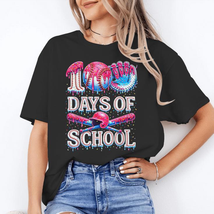 100 Days Of School Baseball Lover Donut Drip Boy Girl Unisex T-Shirt