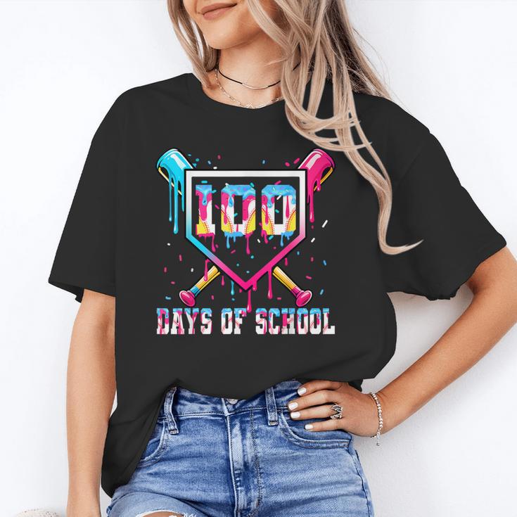 100 Days Of School Boy Kids Baseball Ice Cream Drip Teacher Unisex T-Shirt 100 Days Of School Boy Kids Baseball Ice Cream Drip Teacher Unisex T-Shirt