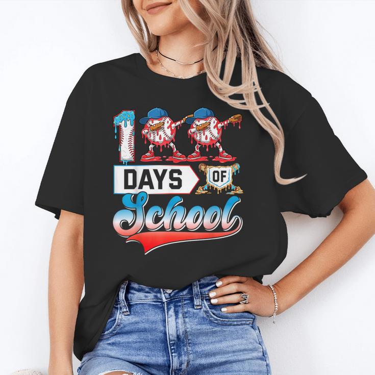 100 Days Of School Boys Baseball Drip 100th Day Dabbing Ball Unisex T-Shirt 100 Days Of School Boys Baseball Drip 100th Day Dabbing Ball Unisex T-Shirt