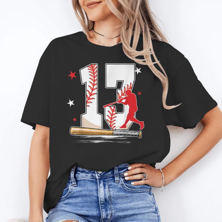 13 Years Old Baseball Birthday Boy 13th Bday Party Unisex T-Shirt