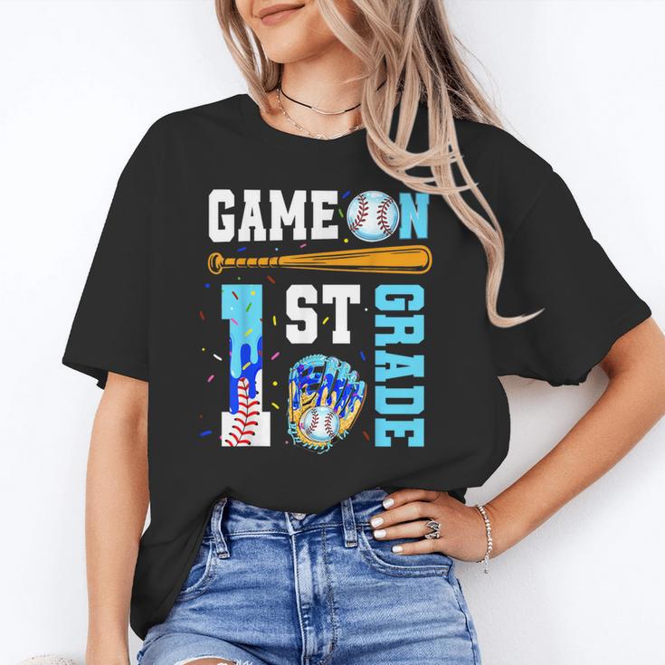 1st Grade Back To School Baseball Drip Ice Cream Game On Unisex T-Shirt 1st Grade Back To School Baseball Drip Ice Cream Game On Unisex T-Shirt