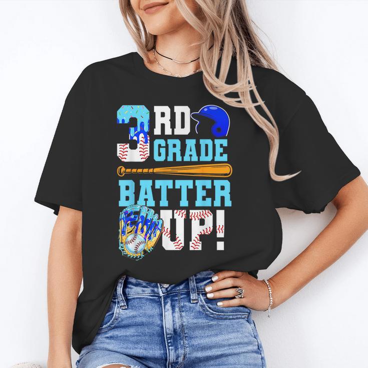 3rd Grade Back To School Baseball Drip Ice Cream Batter Up Unisex T-Shirt