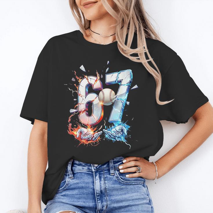6 7 Baseball Six Seven Meme 67 Hands Kids Men Women Unisex T-Shirt 6 7 Baseball Six Seven Meme 67 Hands Kids Men Women Unisex T-Shirt