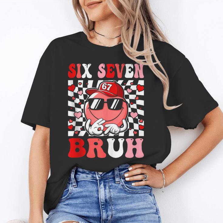 6 7 Bruh Six Seven Valentine Heart Baseball Unisex T-Shirt 6 7 Bruh Six Seven Valentine Heart Baseball Unisex T-Shirt