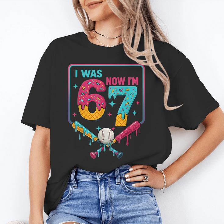 I Was 6 Now Im 7 Ice Cream Drip Baseball For Men Women Kids Unisex T-Shirt I Was 6 Now Im 7 Ice Cream Drip Baseball For Men Women Kids Unisex T-Shirt