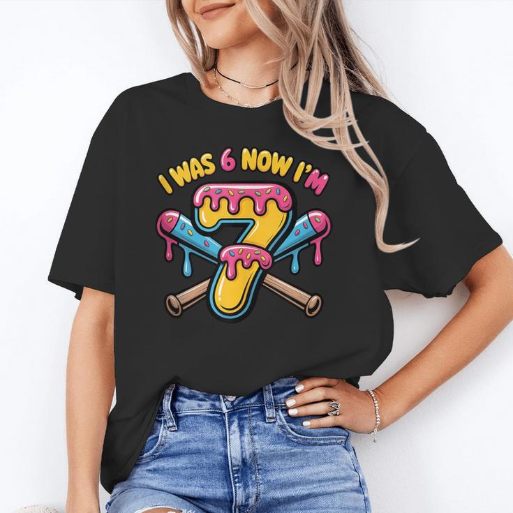 I Was 6 Now I'm 7 Dripping Ice Cream Baseball 67 Drip Unisex T-Shirt I Was 6 Now I'm 7 Dripping Ice Cream Baseball 67 Drip Unisex T-Shirt