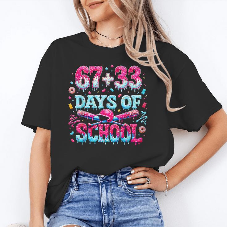 67 33 Days Of School Baseball Drip 100th Day Of School Boys Unisex T-Shirt