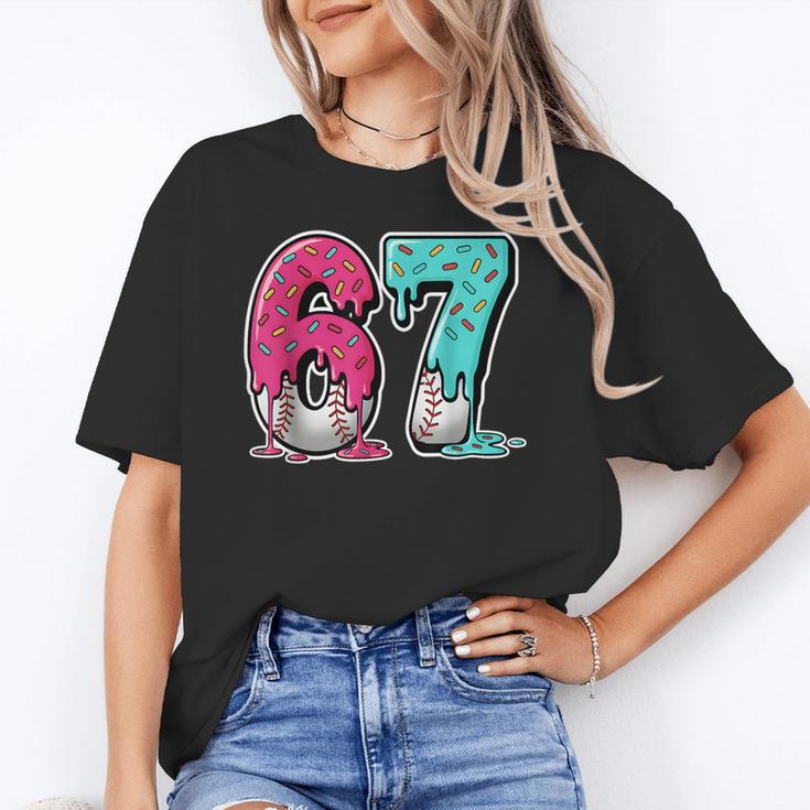67 Ice Cream Drip Baseball Gen Alpha Slang Six Seven Meme Unisex T-Shirt 67 Ice Cream Drip Baseball Gen Alpha Slang Six Seven Meme Unisex T-Shirt