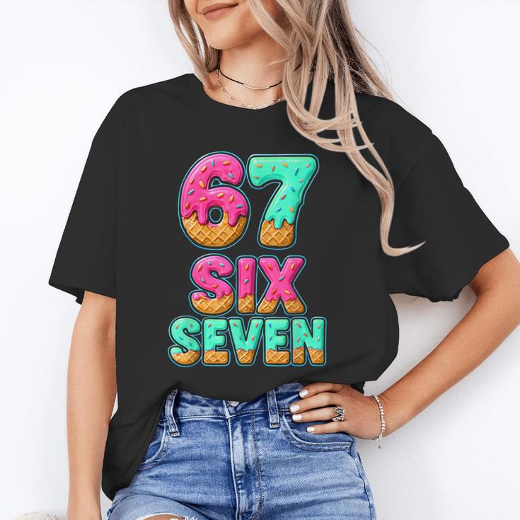 67 Ice Cream Drip Baseball Six Seven 6-7 Meme Teen Boy Unisex T-Shirt