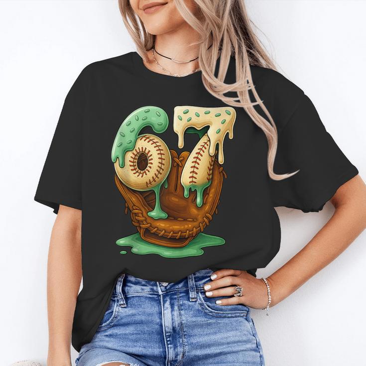 67 Ice Cream Drip Six Seven Baseball Unisex T-Shirt 67 Ice Cream Drip Six Seven Baseball Unisex T-Shirt