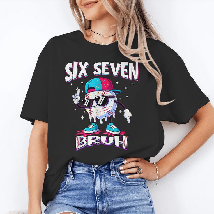 67 Meme Six Seven Bruh Baseball Ice Cream Drip Unisex T-Shirt 67 Meme Six Seven Bruh Baseball Ice Cream Drip Unisex T-Shirt