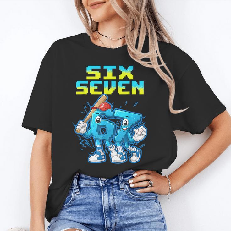 67 Six Seven 6-7 Italian Brainrot Kids Baseball Meme Unisex T-Shirt 67 Six Seven 6-7 Italian Brainrot Kids Baseball Meme Unisex T-Shirt