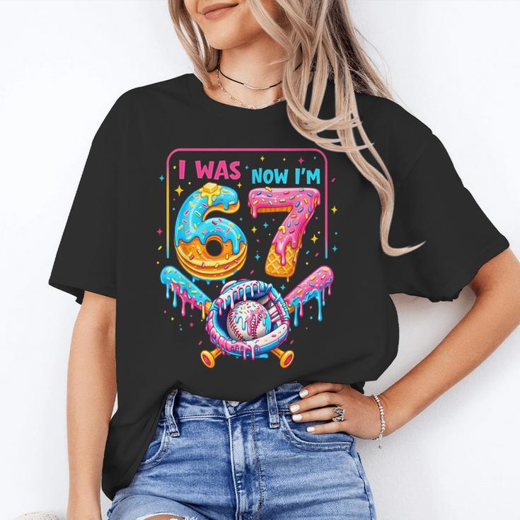 7th Birthday Boys I Was 6 Now I'm 7 Baseball Ice Cream Drip Unisex T-Shirt 7th Birthday Boys I Was 6 Now I'm 7 Baseball Ice Cream Drip Unisex T-Shirt