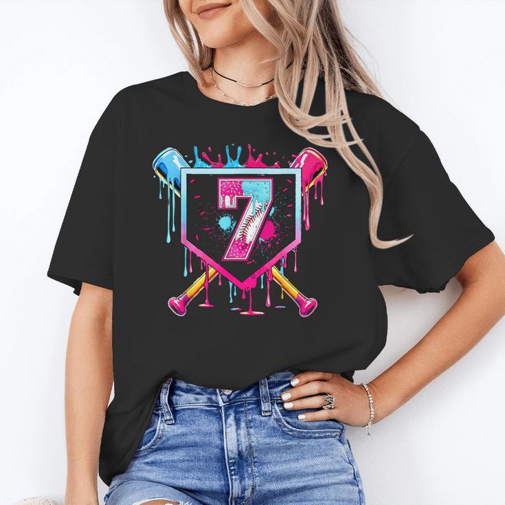 7th Birthday Boys Baseball Ice Cream Drip Boys Baseball Unisex T-Shirt 7th Birthday Boys Baseball Ice Cream Drip Boys Baseball Unisex T-Shirt