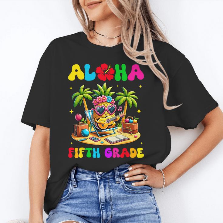 Aloha Fifth Grade Pineapple Hawaii Back To School Kids Girl Unisex T-Shirt