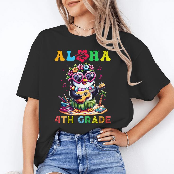 Aloha Fourth Grade Penguin Hawaii Back To School Kids Girl Unisex T-Shirt Aloha Fourth Grade Penguin Hawaii Back To School Kids Girl Unisex T-Shirt