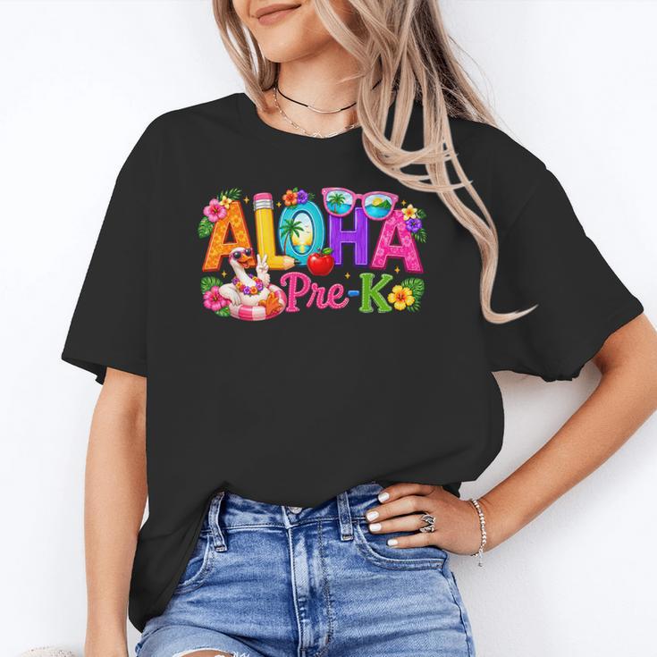 Aloha Pre-K Tropical Floral Beach Silly Goose Back To School Unisex T-Shirt Aloha Pre-K Tropical Floral Beach Silly Goose Back To School Unisex T-Shirt