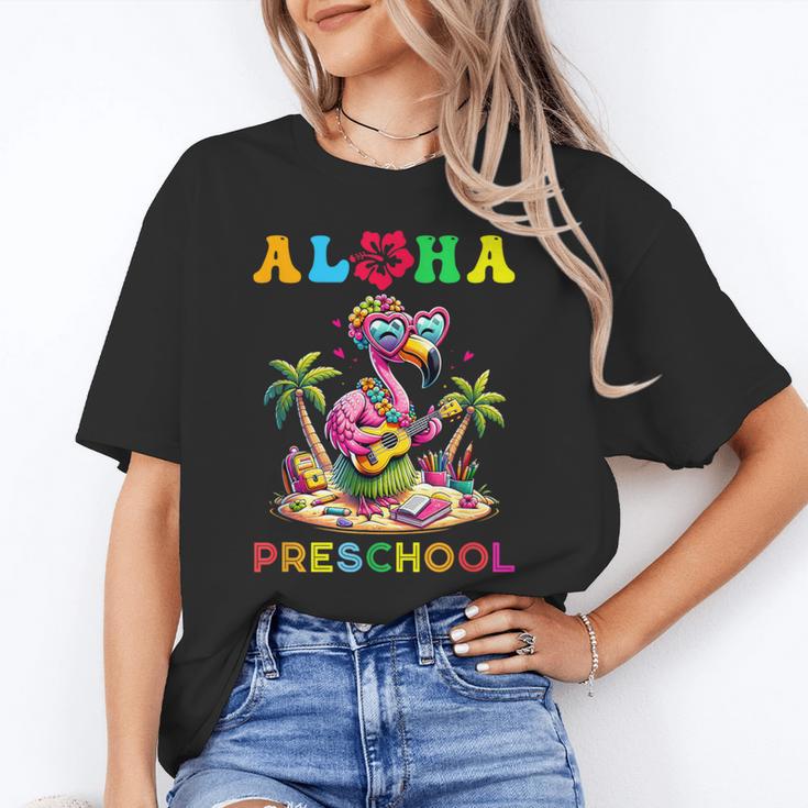 Aloha Preschool Flamingo Hawaii Back To School Kids Girl Unisex T-Shirt Aloha Preschool Flamingo Hawaii Back To School Kids Girl Unisex T-Shirt