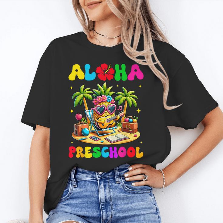 Aloha Preschool Pineapple Hawaii Back To School Kids Girl Unisex T-Shirt Aloha Preschool Pineapple Hawaii Back To School Kids Girl Unisex T-Shirt