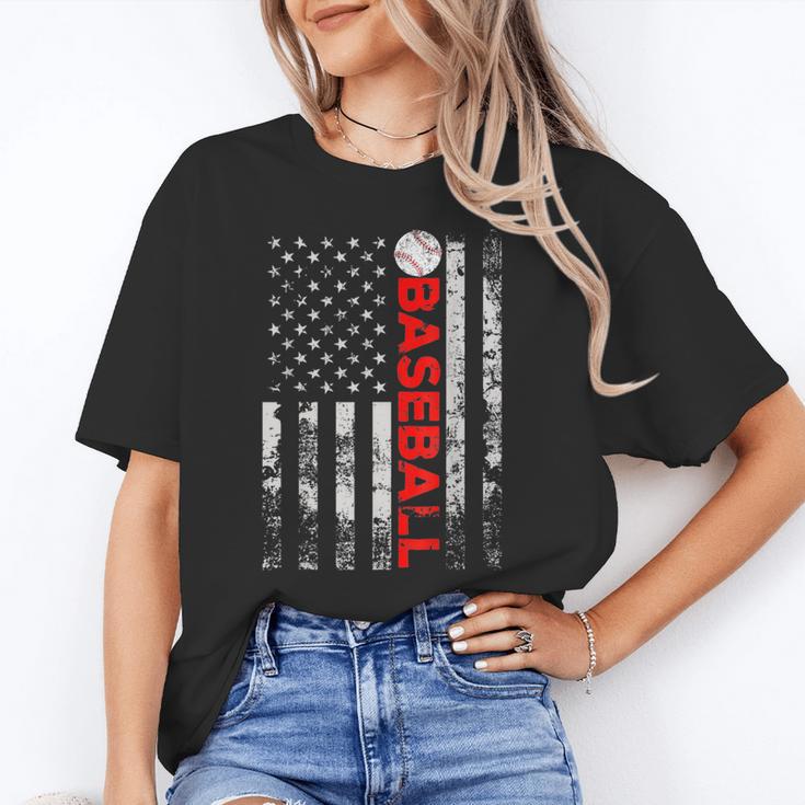 American Flag Baseball Team Baseball Player Baseball Unisex T-Shirt