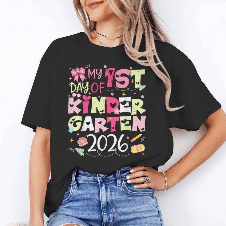 Back To School My 1st Day Of Kindergarten 2026 Bow Unisex T-Shirt Back To School My 1st Day Of Kindergarten 2026 Bow Unisex T-Shirt