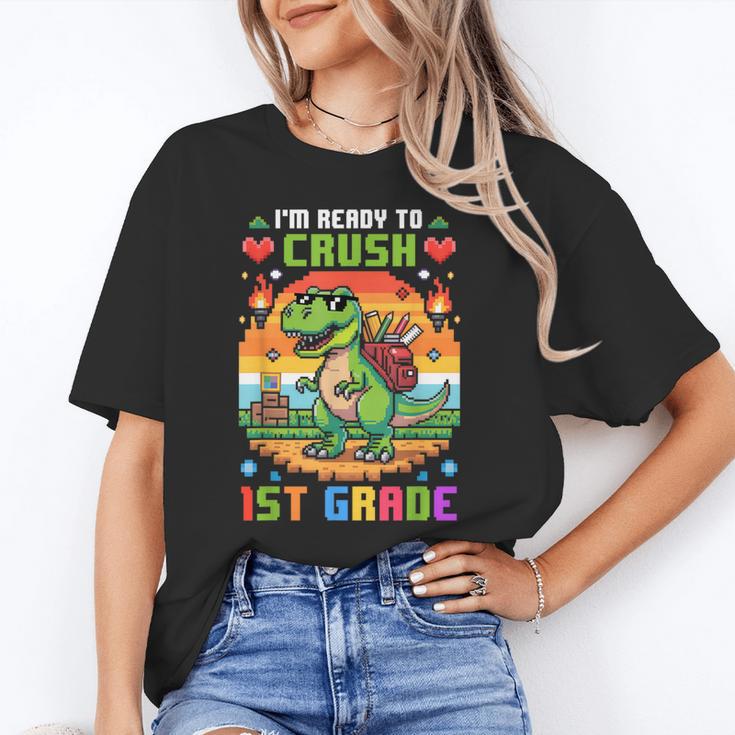 Back To School 1St Grade Boys I'm Ready To Crush Dinosaur Unisex T-Shirt Back To School 1St Grade Boys I'm Ready To Crush Dinosaur Unisex T-Shirt