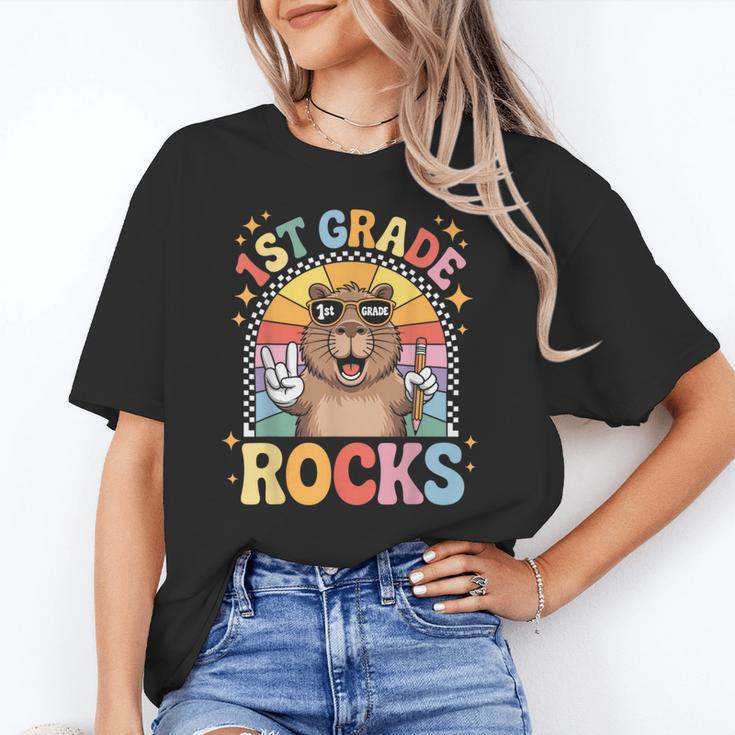 Back To School 1st Grade Capybara First Grade Rocks Unisex T-Shirt Back To School 1st Grade Capybara First Grade Rocks Unisex T-Shirt