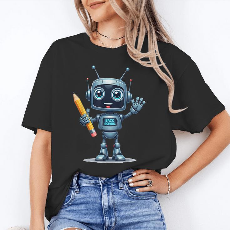 Back To School 2025 Robot Pencil For Kids Unisex T-Shirt Back To School 2025 Robot Pencil For Kids Unisex T-Shirt