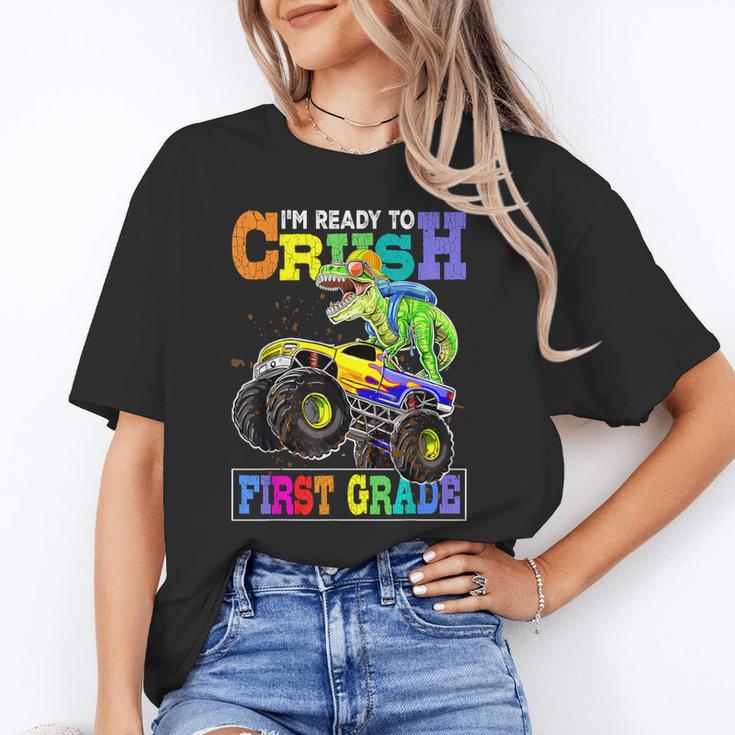 Back To School Boy Dinosaur I'm Ready To Crush First Grade Unisex T-Shirt Back To School Boy Dinosaur I'm Ready To Crush First Grade Unisex T-Shirt