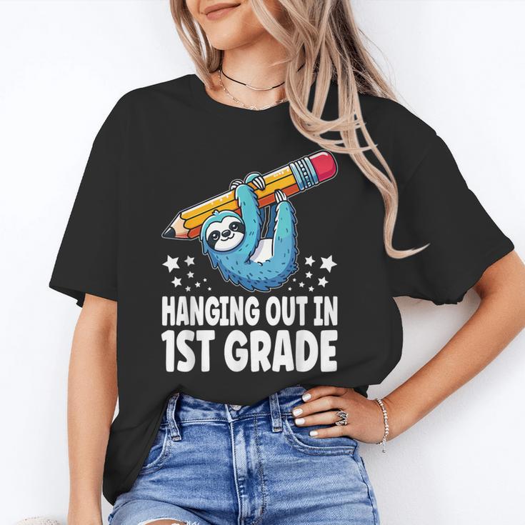 Back To School First Grade Sloth Hanging Out In 1st Grade Unisex T-Shirt Back To School First Grade Sloth Hanging Out In 1st Grade Unisex T-Shirt