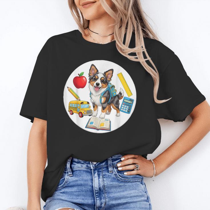 Back To School Miniature American Shepherd Dog Boys Girls Unisex T-Shirt