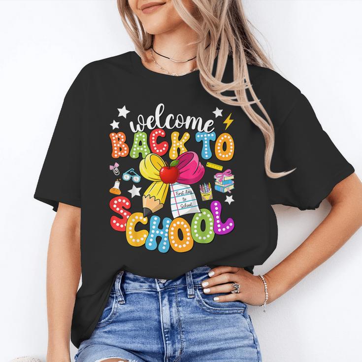 Back To School Pencil Coquette Bow First Day Of School Kids Unisex T-Shirt Back To School Pencil Coquette Bow First Day Of School Kids Unisex T-Shirt