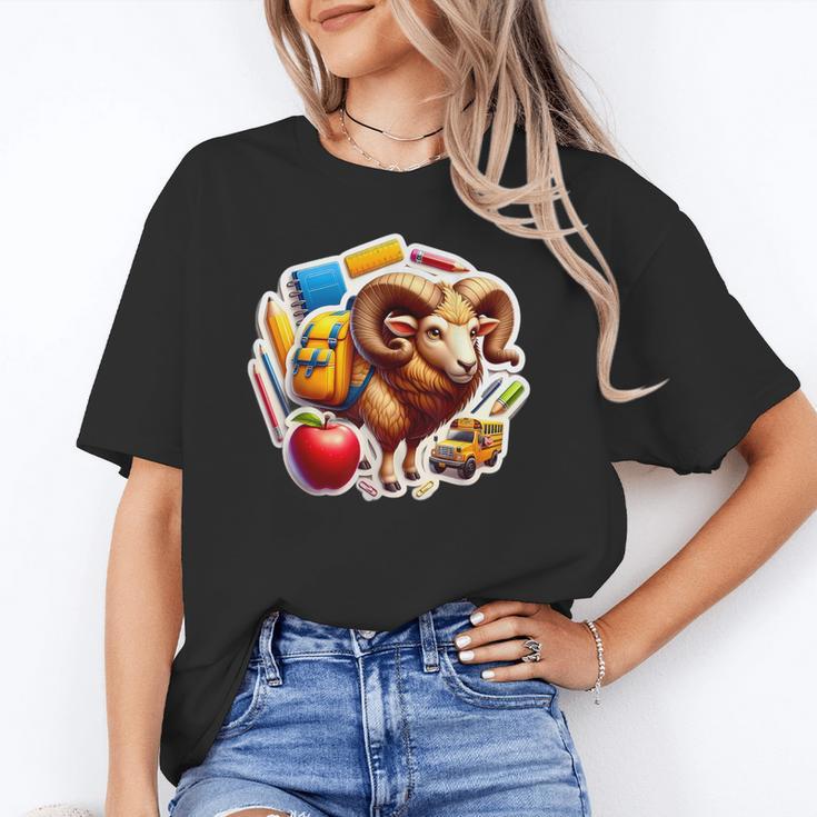 Back To School Ram Boys Girls Student Kids Lover Farmer Cute Unisex T-Shirt Back To School Ram Boys Girls Student Kids Lover Farmer Cute Unisex T-Shirt