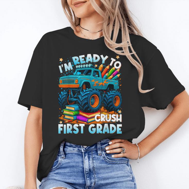 Back To School Ready To Crush 1st Grade Monster Truck Boys Unisex T-Shirt