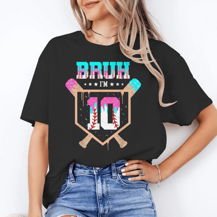 Baseball 10 Year Old Ice Cream Drip 10th Birthday Boy Player Unisex T-Shirt Baseball 10 Year Old Ice Cream Drip 10th Birthday Boy Player Unisex T-Shirt