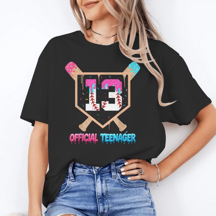Baseball 13 Year Ice Cream Drip 13th Bday Official Teenager Unisex T-Shirt Baseball 13 Year Ice Cream Drip 13th Bday Official Teenager Unisex T-Shirt