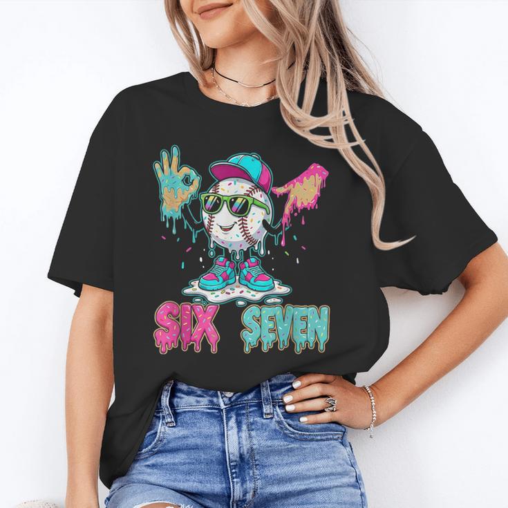 Baseball 67 Drip Six Seven Hand Signs Ice Cream Meme Unisex T-Shirt Baseball 67 Drip Six Seven Hand Signs Ice Cream Meme Unisex T-Shirt