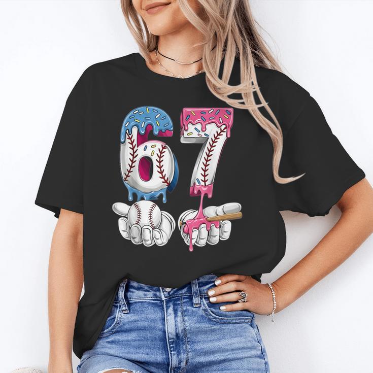Baseball 67 Ice Cream Drip Six Seven Boys Girls Meme Unisex T-Shirt Baseball 67 Ice Cream Drip Six Seven Boys Girls Meme Unisex T-Shirt