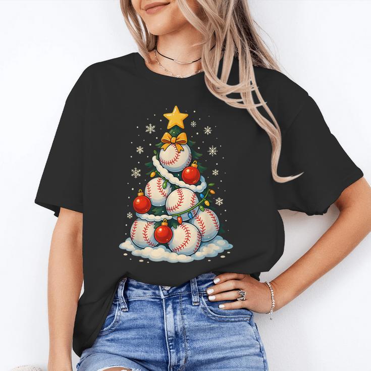 Baseball Christmas Tree Lights Santa Sport Player Lover Xmas Unisex T-Shirt Baseball Christmas Tree Lights Santa Sport Player Lover Xmas Unisex T-Shirt
