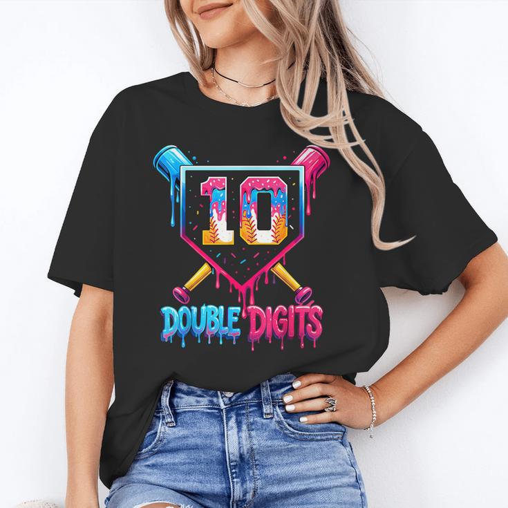 Baseball Drip 10th Birthday Boy Double Digits Ice Cream Drip Unisex T-Shirt Baseball Drip 10th Birthday Boy Double Digits Ice Cream Drip Unisex T-Shirt