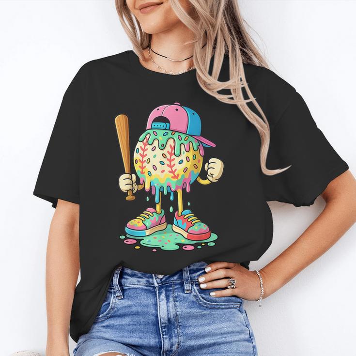 Baseball Drip For Boys Ice Cream Drip Baseball Sport Unisex T-Shirt