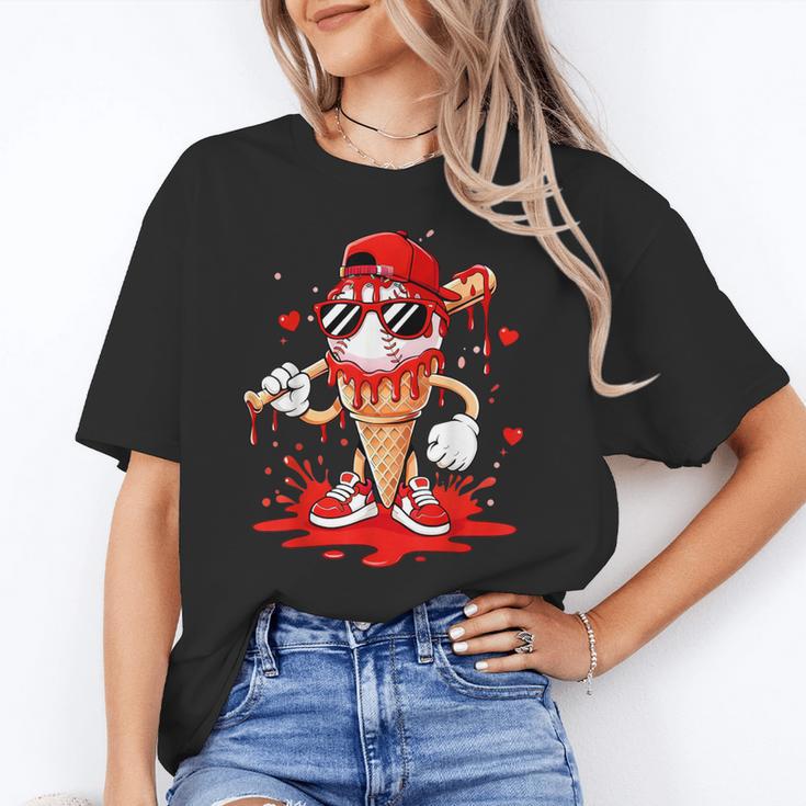 Baseball Drip Ice Cream Apparel Youth Boys Valentines Unisex T-Shirt Baseball Drip Ice Cream Apparel Youth Boys Valentines Unisex T-Shirt