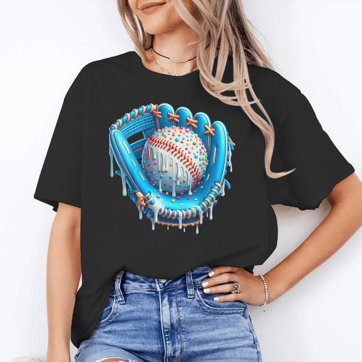 Baseball Drip Ice Cream Glove With Sprinkles Ball Boys Youth Unisex T-Shirt
