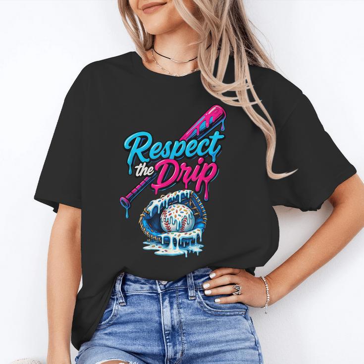 Baseball Drip Ice Cream Sprinkles Youth Boys Baseball Glove Unisex T-Shirt
